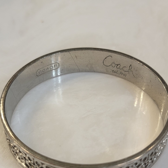 COACH Authentic Silver Bangle - Picture 3 of 3